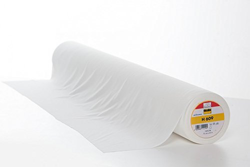 Vilene H609 High Class Iron On Fusible Knit Super Stretch Interfacing Interlining White - per 25 metre roll