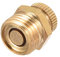 sourcing map 1/4BSP Male Thread Dia Air Compressor Part Brass Tone Security Water Drain Valve