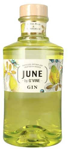G'Vine | June Royal Pear & Cardamom | 700 ml | 30 % Vol. | Fruchtig frischer Geruch | Ausbalancierte Birnennoten | Runder Geschmack