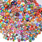 BEEFLYING 280 Stück Mosaik Gedruckt Halbrunde Glas Cabochons Blumenglas Cabochons Flatback Mischfarbe Dome Cabochons für Cameo Foto Anhänger Schmuckherstellung
