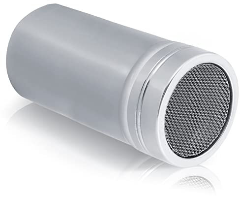 Cocoa Powder Shaker Sprinkler, Kitchen Restaurant Seasoning Bottle Salt Sugar Pepper Powder Flour Container Sieve Cover Sifter(L)