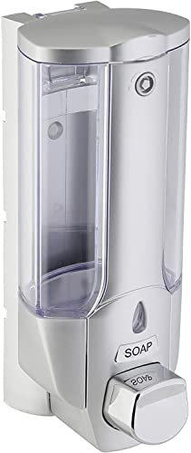 Easily Dispenser Sapone Liquido da Parete Argento 10.2x8.8x20.2 cm
