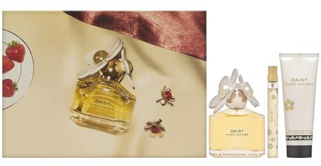 Marc Jacobs Daisy 3 Piece Gift Set: Eau De Toilette 100ml - Body Lotion 75ml - Eau De Toilette 10ml