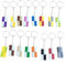 Schlüsselanhänger Bausteine 16 Stücke Brick Keyrings,Brick Keychain,Spielzeug Schlüsselanhänger,Lego Deko,Kunststoff Anhänger SchlüSselbund,für Geburtstag, Belohnungen, Party Supplies