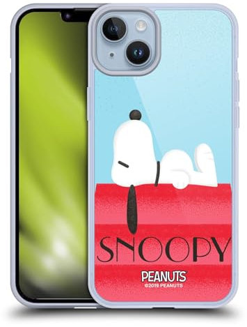 Head Case Designs Licenciado Oficialmente Peanuts Casa Snoopy Deco Dreams Cover Caso Funda de Gel Suave Compatible con Apple iPhone 14 Plus