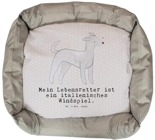 Mr. & Mrs. Panda Hundebett Italienisches Windspiel Lebensretter - Geschenk, Welpe, Hundeschlafplatz, Hundedecke, Hundeliege, Windhund, Schenken,