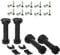 Set of 4 Adjustable Kitchen Cabinet Legs with Screws | includes Plinth Clips | Complete Set | Kitchen Cupboard Legs