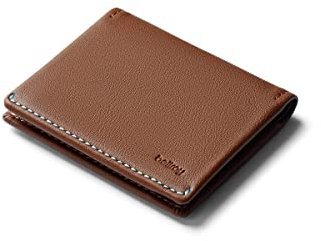 Bellroy Slim Sleeve, schlanke Leder-Brieftasche (max. 12 Karten Plus Scheine) - Hazelnut
