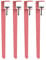 NIANXINN F-Shape Table Clamp Legs,4x Adjustable Metal Table Legs,Iron Furniture Legs,for DIY Coffee Table Dining Desk Console No Drill Table Legs,Includes Protection Pad & Allen Key (71cm,Pink)