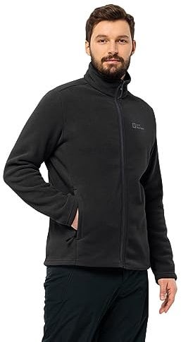 Jack Wolfskin Winterstein Fz M, Giacca in Pile Uomo, Nero, S