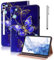 GLANDOTU Samsung Galaxy Tab S7 FE 5G 2021/S7+ Plus 2020/S8+ Plus 2022/S9+Plus/S9 FE Plus 12.4 Case,Multi-View Slim and Lightweight Patterned Tablet Case with Stand for Galaxy Tab S7 FE-Blue Butterfly