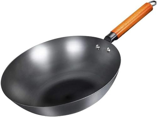 Pentola Tradizionale Fatta A Mano in Ferro Wok Padella Antiaderente Fornello A Gas E A Induzione Pentole da Cucina Pentole Pentola