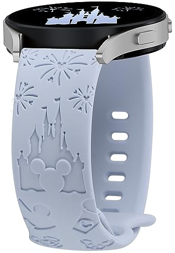 BEEXI Gravierte Armband Kompatibel mit Samsung Galaxy Watch 7/6/5 | 20mm Weiches Cartoon Silikonarmband für Uhr Galaxy 6 Classic 43mm