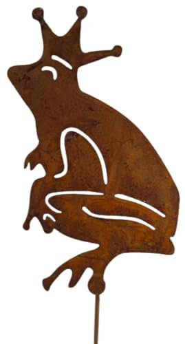Beetstecker Froschköing 27 x 8 cm Frosch Blumentopf Stecker Deko GTT J136