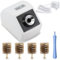 YIHUA 200C Motorisierter lötspitzenreiniger mit Infrarotsensor, 6 Messingwollbürsten, 12V-Netzadapter und Aushebewerkzeug - Kompakter lötkolben reiniger (EU Plug)