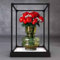 Boîte de présentation en acrylique pour Lego 10328 Bouquet de roses - Boîte de présentation transparente anti-poussière - Compatible avec Lego 10328 - Kit de construction (modèle non inclus) (base