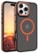 VENINGO Magnetic for iPhone 16 Pro Max Case, Compatible with MagSafe Matte Translucent Shockproof Protective Women Man Girls Case with Side Grippy Stripes for iPhone 16 Pro Max,Orange