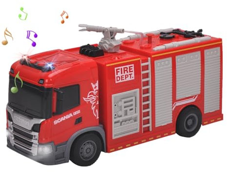 Smart BeBe Scania LKW Spielzeug mit Lichter und Geräusche für Kinder (Feuerwehrauto-1)