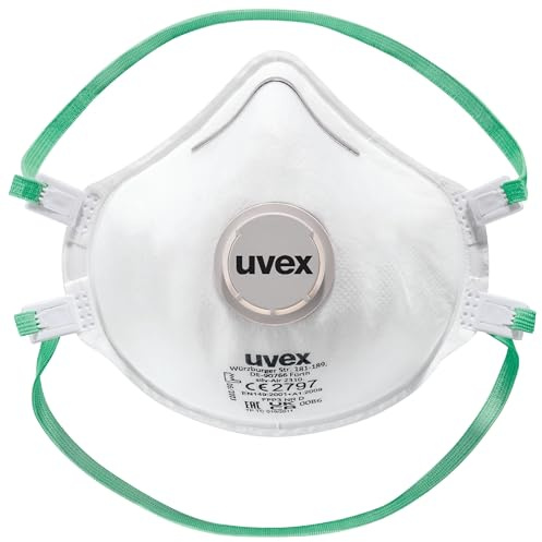 uvex Masques Atemschutzmaske L, Maske, Weiß, Packung a 15 Stück