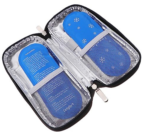 Healvian Organizador Enfriador de Diseño Multicapa Bolsa Enfriadora Portátil para Medicamentos Color Se Adapta a Maletas Y Mochilas