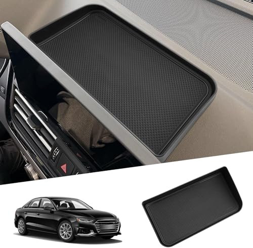 SHAOHAO Mittelkonsole Aufbewahrungsbox für Audi A4 B9 /A5 2023 2024 2025 & Q5 FY Sportback 2021-2025 10.1-Zoll Mittelkonsole Organizer Tray Innenraumzubehör Navigations-Staufach Audi A4 B9 zubehör