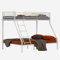 MEUBLE COSY Etagenbett Kinderbett für 3 Personen, Jugendbett Bettgestell 90x 190 und 140x190cm, Metall, Hochbett für Kinder, Schlafzimmer, Haus, Weiß