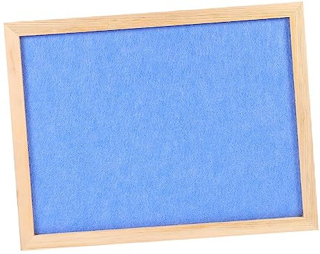 OFFSCH Selbstgemacht Fototafel aus Filz und Holz für Kinder Blau Memo Board für Klassenzimmer