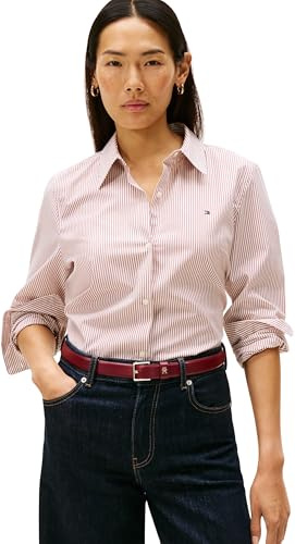 Tommy Hilfiger Donna Camicia Poplin Regular Fit