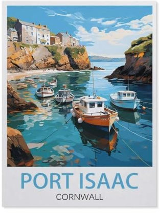 Port Isaac Cornwall，1000 Stück Erwachsene Holz Landschaft Puzzles Für Kinder Lernspielzeug Geschenke（75x50cm）-BA17