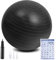 flintronic Gymnastikball, 55 cm Ultra-Dicker Anti-Explosions-Yoga-Ball mit aufblasbarer Fußpumpe, Robuster Maximalbelastbarkeit Fitness-Ball für Sport-Fitness, Yoga, Pilates (Schwarz