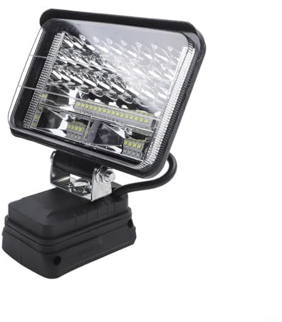 FUBESK Kabellose Arbeitsleuchte, kompatibel mit Bosch 18 V Akku, LED-Taschenlampe für Baustellenbeleuchtung, einstellbare Helligkeit, drehbares Design (15,2 cm)
