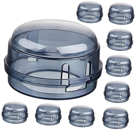 LIFKOME 10pcs Gas Stove Knob Covers Safety Kitchen Switch Protectors for Stove Top Burner Protection
