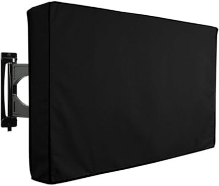 LCKKJHG Monitor Cover Weatherproof Dust-proof Outdoor TV Cover Beige 32 36 40 46 50 55 60 65 Protect TV Screen Garden Patio Outdoor TV Cover(Black,36-38inch)