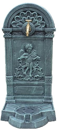 Fontana idrante da giardino in ghisa con rubinetto per cortile, fattoria, irrigazione e lavaggio