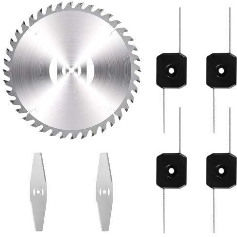 Rasentrimmer Ersatzmesser, Rasentrimmer Messer aus legierter Stahl, Messer für Rasentrimmer, Rasentrimmer Zubehör Messer, Rasentrimmer Klingen, für Rasentrimmer mit akku (7er Set)