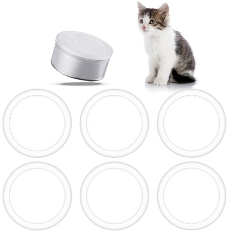 6 Stück Dosendeckel,Deckel für Dosen,Waschbar Dosendeckels Deckel für Katzen & Hundefutter Dosen Transparent Dosendeckels Wiederverwendbar Konservendosen Decke zum Katzenfutter Tierfutterdosen-75mm