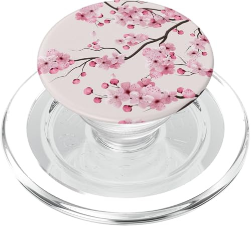 Sakura Cherry Blossom Japan Pink Floral Cherry Blossom PopSockets PopGrip für MagSafe