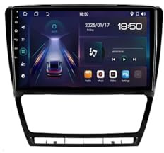 Car Radio para Skoda Octavia 2 2008-2013 Android 15 9 Pulgadas Multimedia Pantalla con BT GPS WiFi Radio Backup Camera para, 4 Core 4G+64G