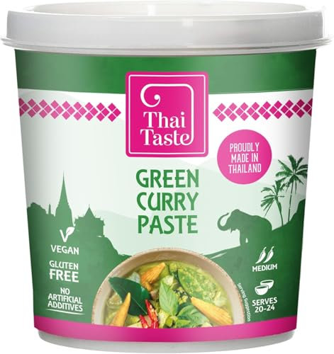 Thai Taste Green Curry Paste in Tub 400 g (Pack of 3)