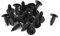sourcing map Auto Kunststoff Stoßstange Befestigung Motorhaube Clip Niet schwarz 5mm 20 Pcs de