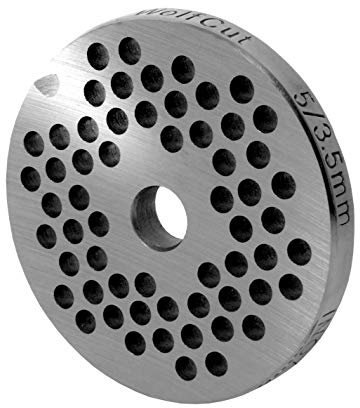 Wolfcut INOX Fleischwolfscheibe Gr. 5-3,5 mm Bohrungen – Kompatibel/Ersatz mit alle gängigen Fleischwölfe Größe 5 – z.B.: Bosch MUM4/MUM5 - Alexanderwerk Größe 5 – Jupiter Größe 5 und viele mehr.
