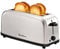Moulinex Classic LS330D Tostador Acero Inoxidable, 2 Ranuras largas y anchas, 1400 W, 6 Posiciones Tostado, Función Stop y Bandeja Recogemigas, para Todo Tipo de Pan normal, molde, artesano