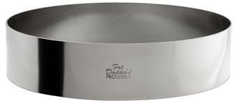 Fat Daddio's Stainless Steel Round Cake and Pastry Ring, 8 Inch x 2 Inch