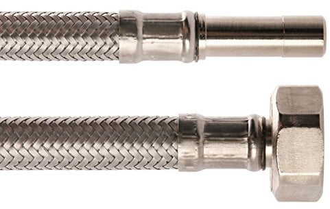 Armaturenschlauch für den Anschluss eines Wasserhahnes | 10 mm x 1/2 Zoll x 300 mm | Flexschlauch | Verbindungsschlauch | Anschlussschlauch Armatur
