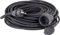 as - Schwabe Gummi-Verlängerungsleitung – 50 m Kabel mit Schutzkontaktstecker, Schutzkontaktkupplung inkl. Schutzkappe – 230 V / 16 A Verlängerungskabel – IP44 – Made in Germany – Schwarz, 60341