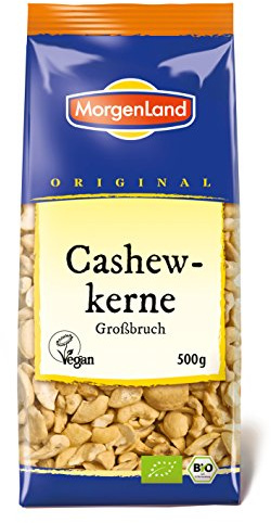 Morgenland Cashewbruch Großbruch 500g Bio Nüsse, 1er Pack (1 x 500 g)