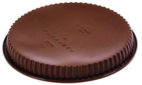 Tortiera Crostata Cannelatura Stretta In Silicone Dim. Diam. 280X30 Mm. Colore Marrone
