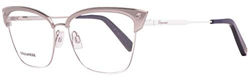 Dsquared DQ5173 54020 Dsquared2 Brille DQ5173 020 54 Schmetterling Brillengestelle 54, Silber