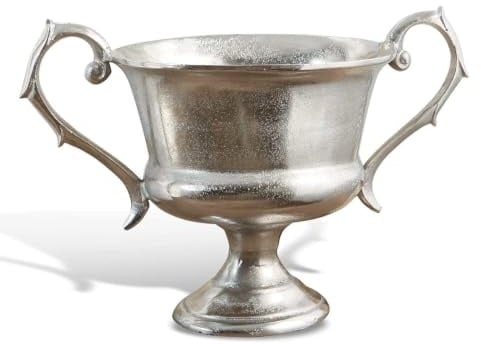 Loberon Schale Espère, antiksilber | luxuriöser Chalet-Stil - nostalgische Anmutung - kunstvolle Griffe - eleganter Tischschmuck - Dekoration - Wohn-Accessoire