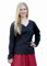 Battle-Merchant Mittelalter Bluse Aila mit Schnürung div. Farben S-XXL - Renaissance LARP Wikinger Damen (Schwarz, L)